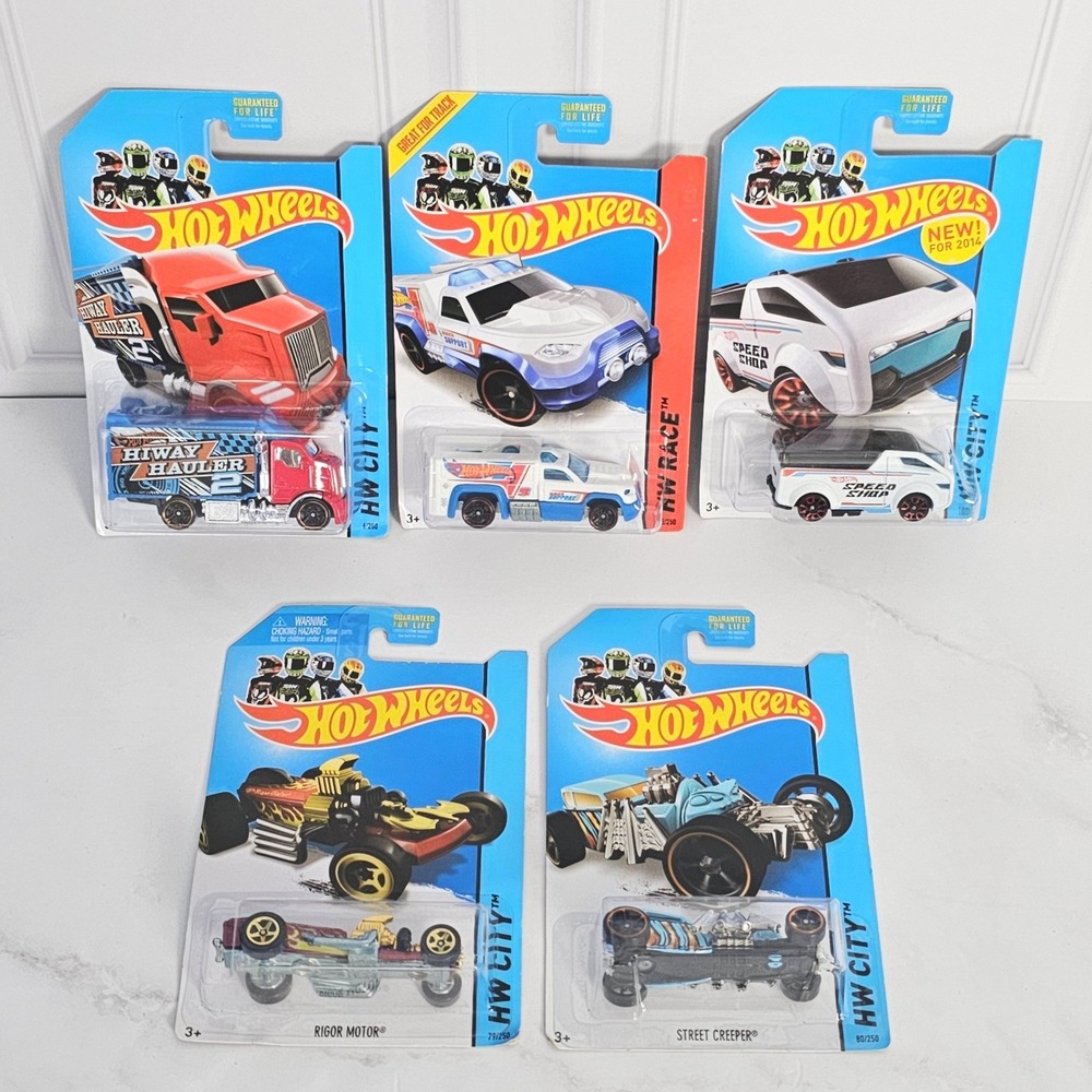 Hot Wheels City Fright Cars Lot of 5 Rigor Motor Street Creeper Vanster Diecast